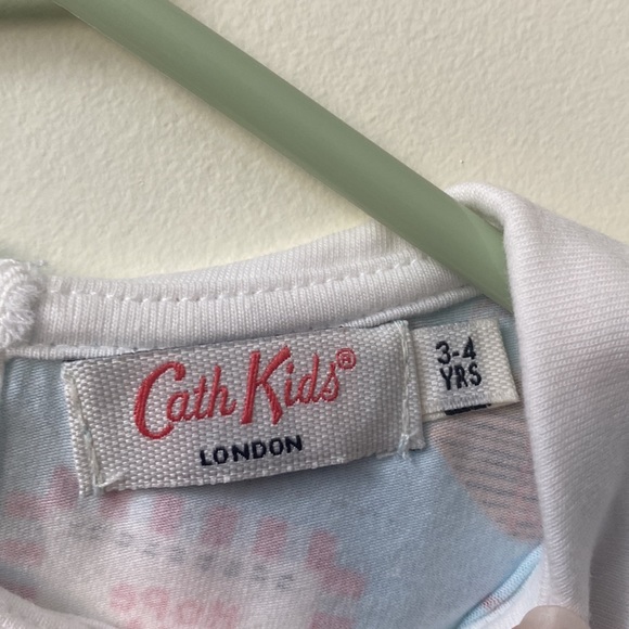 PATCHWORK DITSY SHORT SLEEVE JERSEY DRESS ( new) - Picture 6 of 8